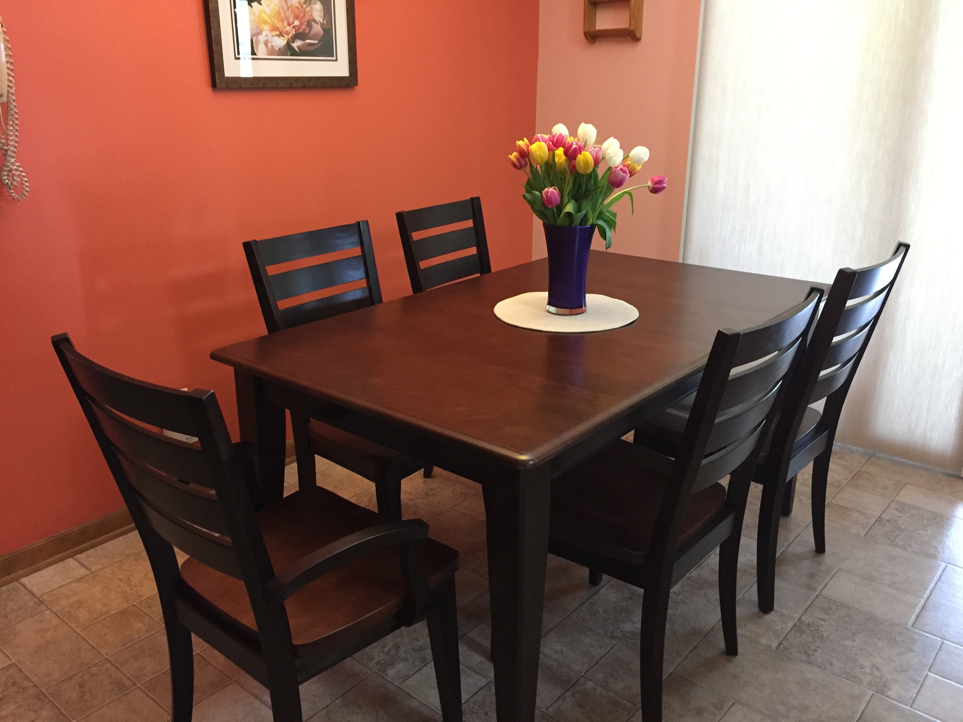 kitchen table and chair wooden modern