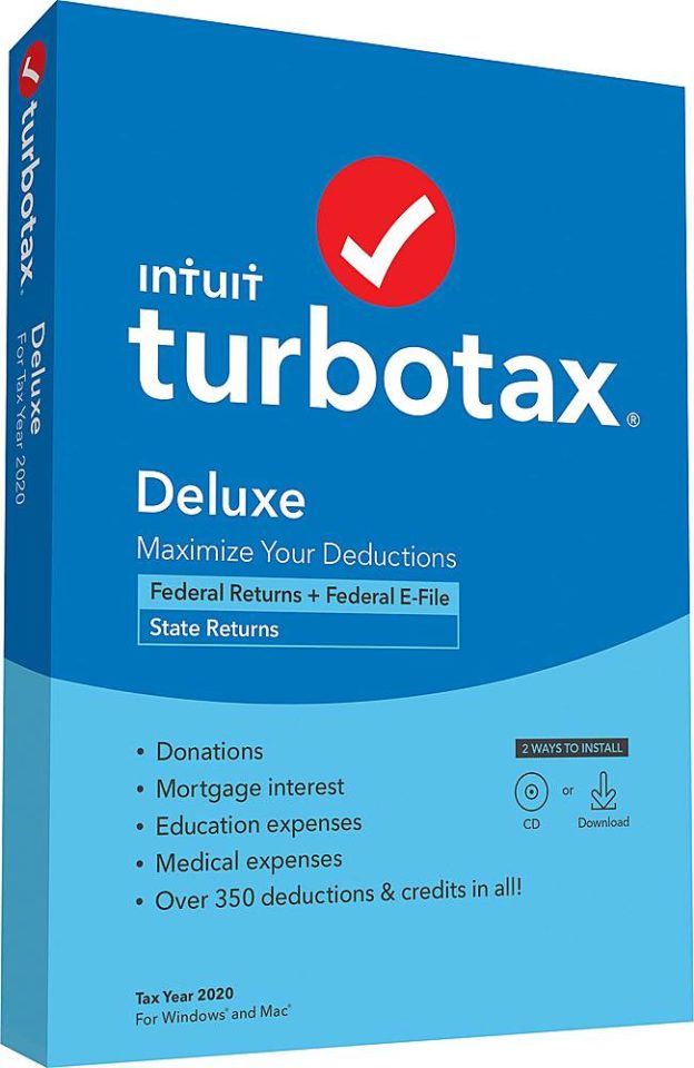 turbotax deluxe with state 2020