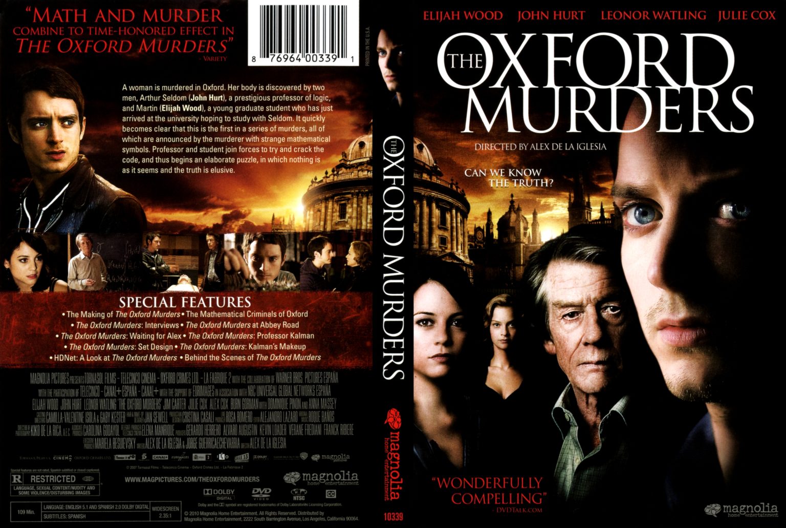 The Oxford Murders Dvd And The Oxford Brotherhood By Guillermo Martínez 